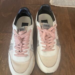Women's Shoes - White and Pink